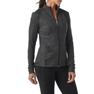 5.11 Tactical Jacket Womens Large Black Full Zip Stretch Activewear Thumbholes